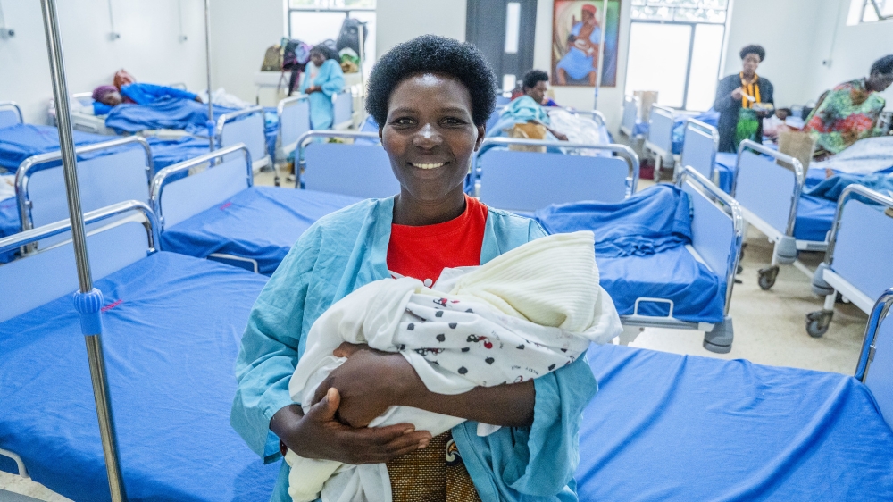 A mother and her new born at Butaro Hospital in Burera District. All photos by Keza Kellya