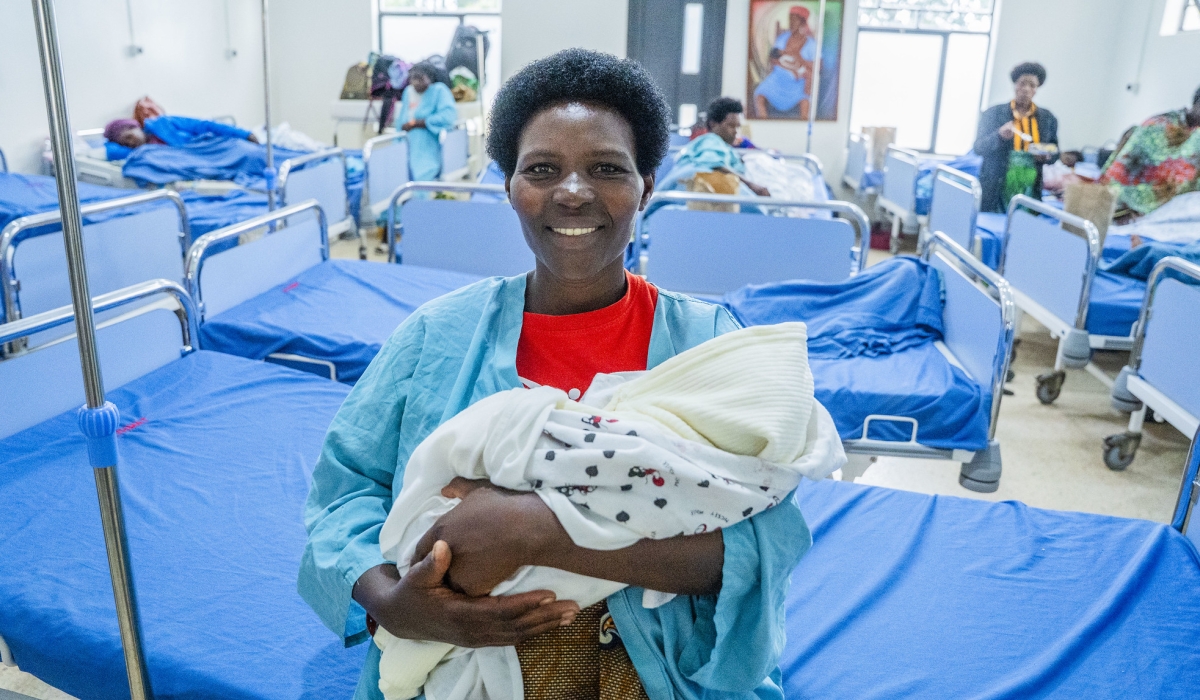 A mother and her new born at Butaro Hospital in Burera District. All photos by Keza Kellya