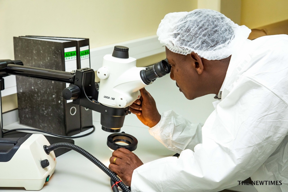 A lab expert works at Kacyiru Hospital. Genomics is the study of an organism&#039;s complete set of DNA, including all of its genes and their interactions with each other and the environment. Photos by Craish BAHIZI