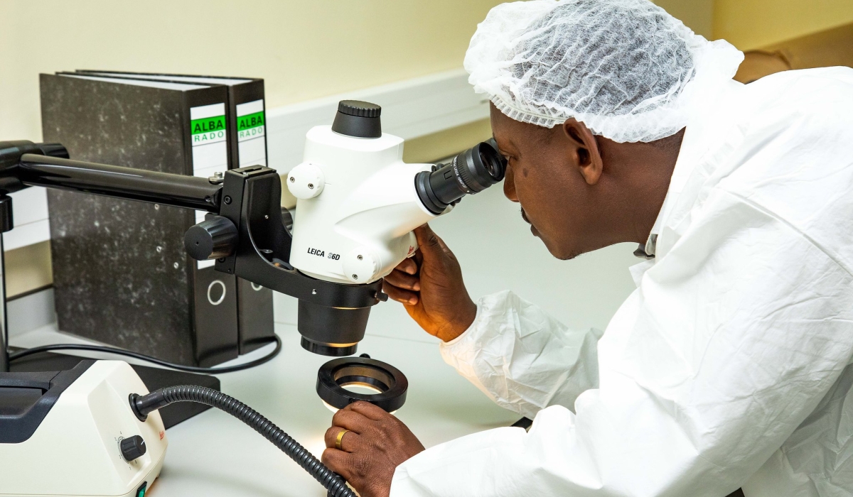 A lab expert works at Kacyiru Hospital. Genomics is the study of an organism&#039;s complete set of DNA, including all of its genes and their interactions with each other and the environment. Photos by Craish BAHIZI