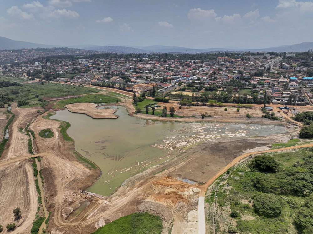 A landscape view of  Rwintare wetland (at former Kimicanga area). Photo by Kellya Keza