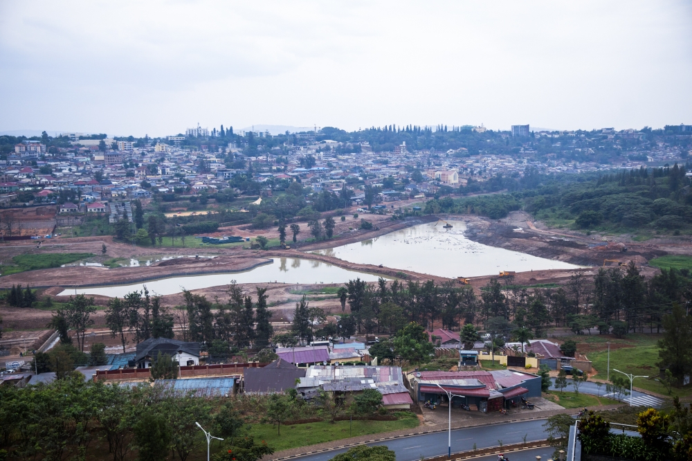A picturesque view of the revamping works at Rugenge-Rwintare wetland at former Kimicanga area. Photo by Emmanuel Dushimimana