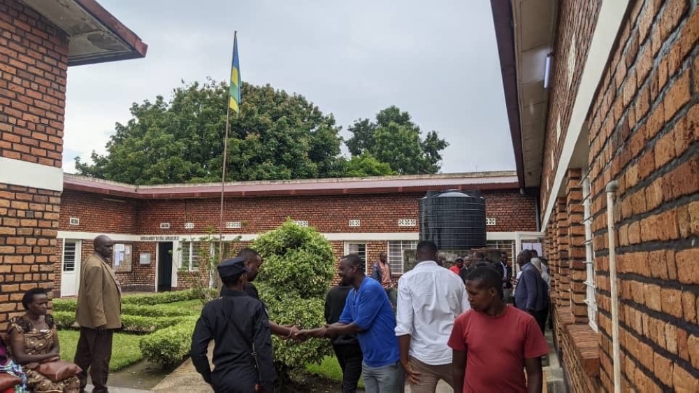 A total of 16 Nyabihu officials appeared on Tuesday, October 28, in Mukamira Primary Court on charges linked to Genocide Survivors&#039; case. Photos: Germain Nsanzimana
