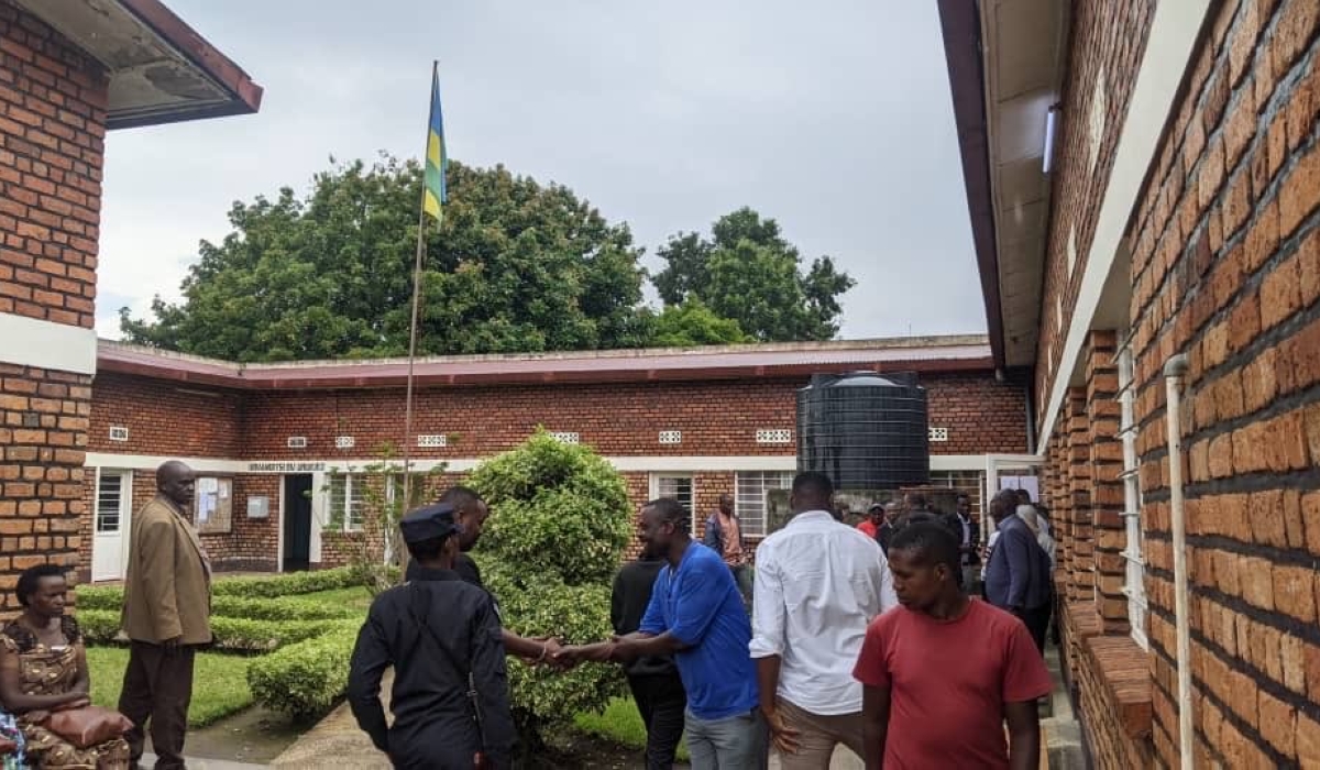 A total of 16 Nyabihu officials appeared on Tuesday, October 28, in Mukamira Primary Court on charges linked to Genocide Survivors' case. Photos: Germain Nsanzimana
