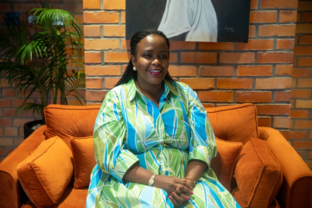  NBA Africa CEO Clare  Akamanzi during a past interview with The New Times in Kigali. Photo by Olivier Mugwiza