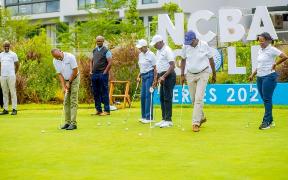 Local and regional golfers will start the NCBA Golf Series edition two at  Kigali Golf Resort & Villas. Courtesy