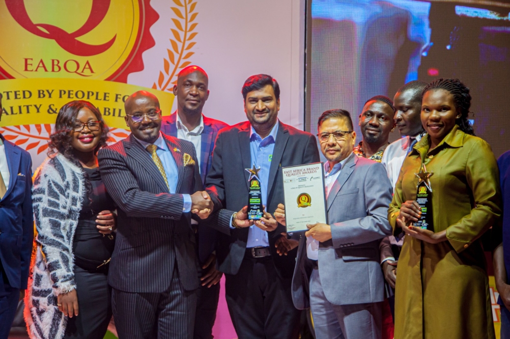 Aquasantec International Ltd officials receive the award after  earning third place in the “Beyond Sustainability” category at the Beyond Awards 2025. Courtesy