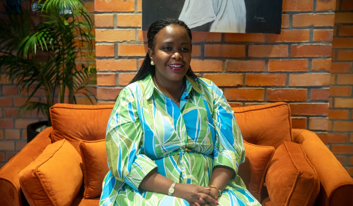  NBA Africa CEO Clare  Akamanzi during a past interview with The New Times in Kigali. Photo by Olivier Mugwiza