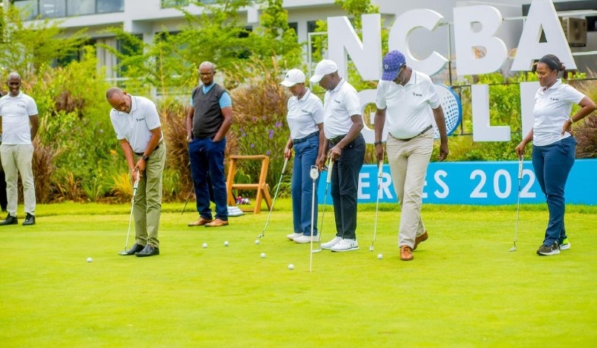 Local and regional golfers will start the NCBA Golf Series edition two at  Kigali Golf Resort & Villas. Courtesy
