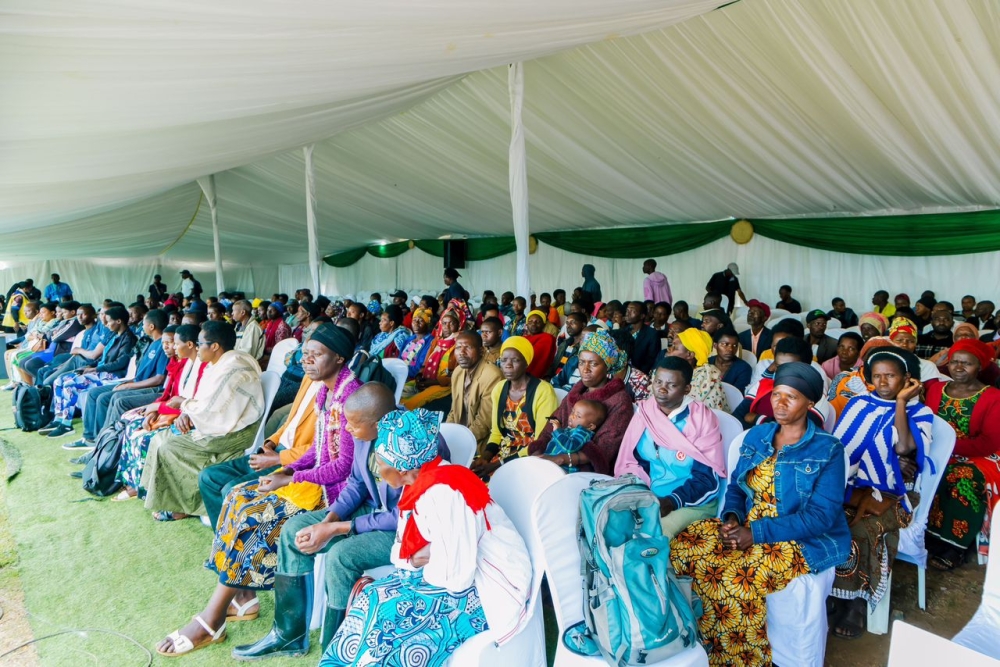 Residents in Gicumbi District gather for the launch of National Saving Mobilisation Week and International Saving Day on October 31, an event organised by the Ministry of Finance and Economic Planning. Photos by Craish Bahizi
