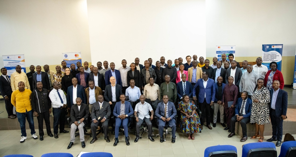 Officials and participants pose for a group photo during the closing ceremony of the Leaders in Teaching (LIT) program.