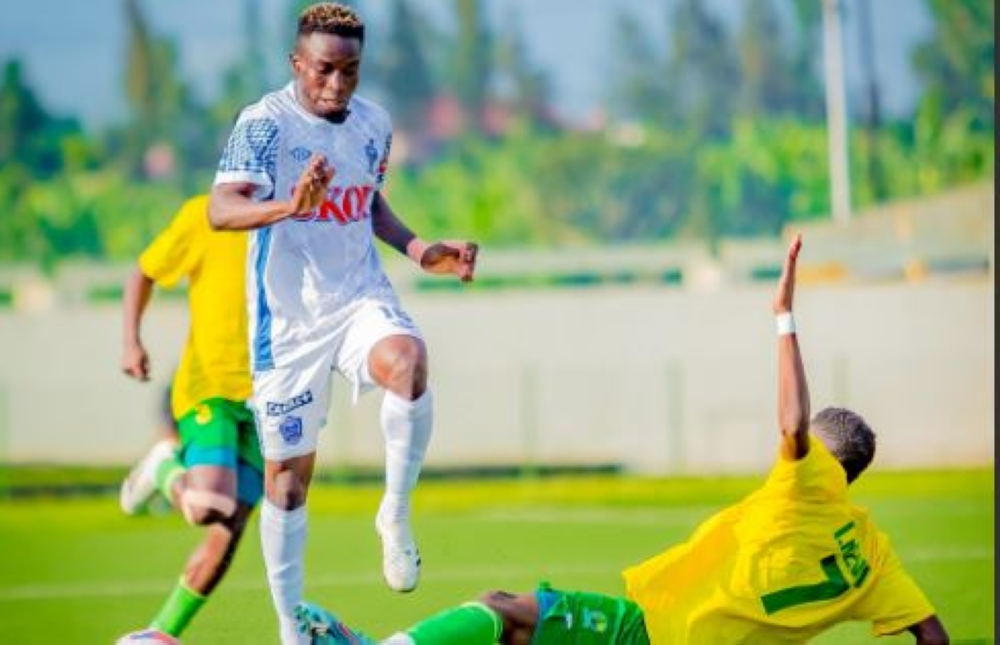 Forward Aziz Bassane scored the decisive goal as Rayon Sports claimed a 1-0 victory. Courtesy   