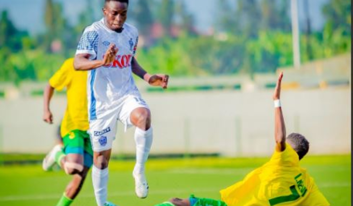 Forward Aziz Bassane scored the decisive goal as Rayon Sports claimed a 1-0 victory. Courtesy   