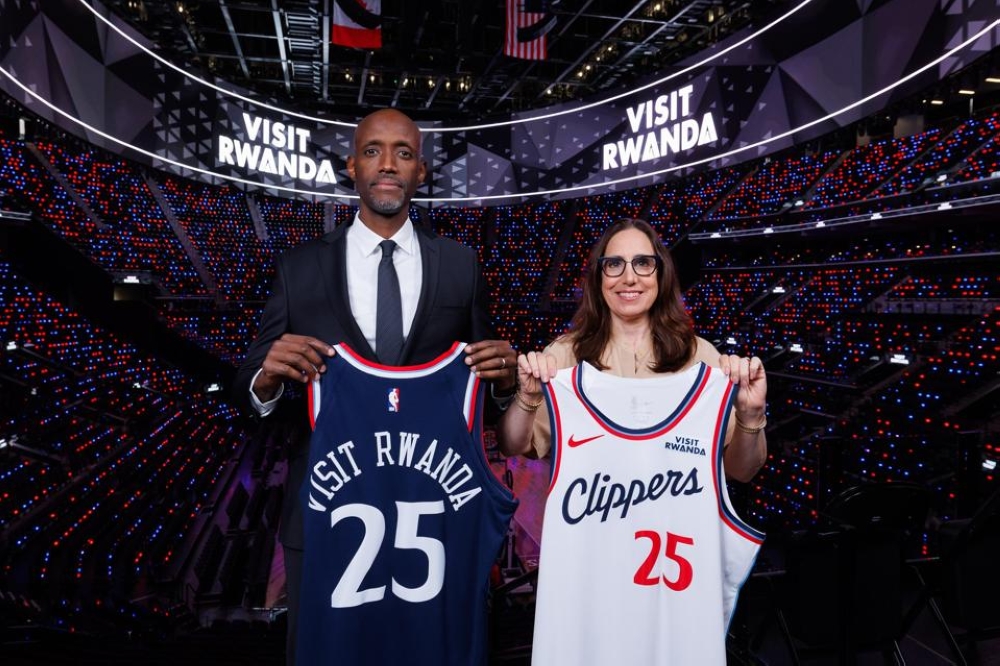 Visit Rwanda has signed long-term partnerships with the LA Clippers and LA Rams, making it the first African tourism brand to sponsor teams in both the NBA and NFL. Courtesy Photo.