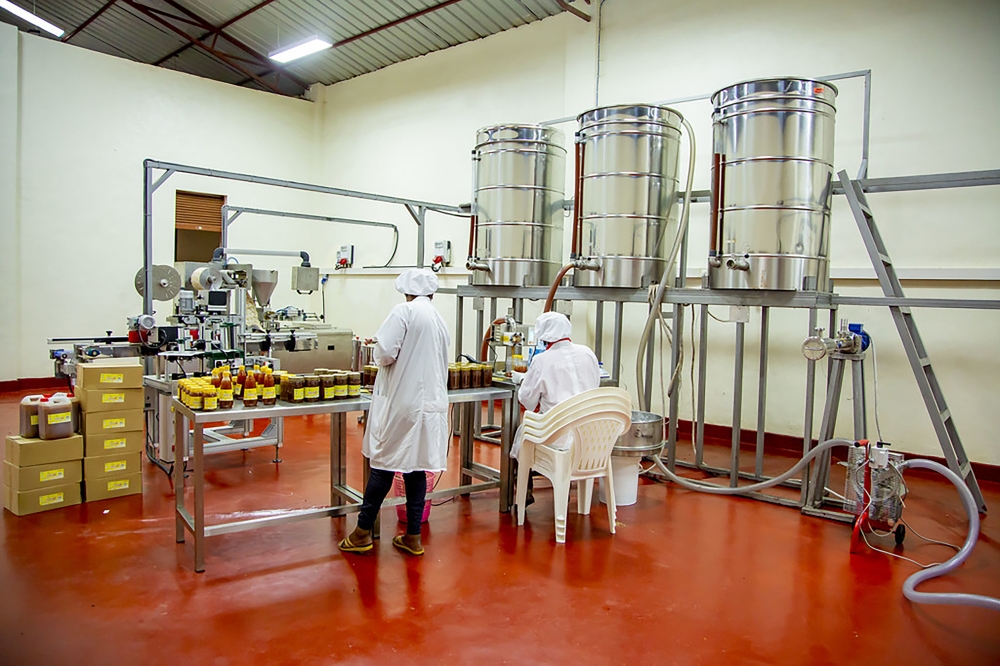 Women working at the microfactory in the Gishwati-Mukura National Park neighborhood. Courtesy Photo