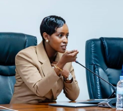 Sports Minister Nelly Mukazayire appears before the Public Accounts Committee on November 5 over queries raised by the Office of the Auditor General. The audit showed that Rwf9.7 billion was transferred to federations without proper monitoring mechanisms, Rwf129.9 million for sporting events lacked expenditure reports, and Rwf676.3 million was found to have been spent with no supporting documents. Photo: Courtesy