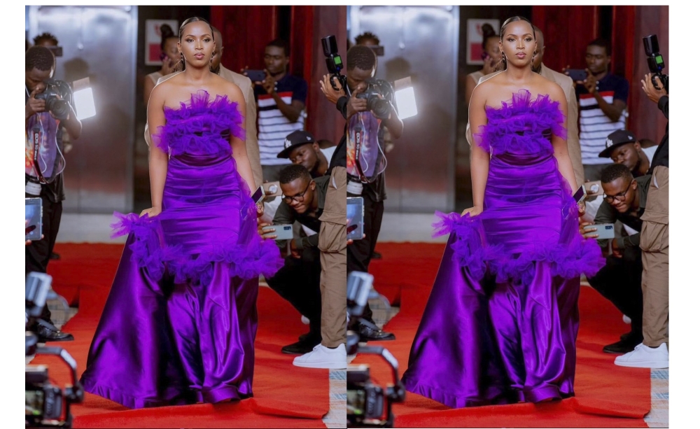 Local actress Clenia Dusenge known as Madederi on a red carpet during a past event. Courtesy