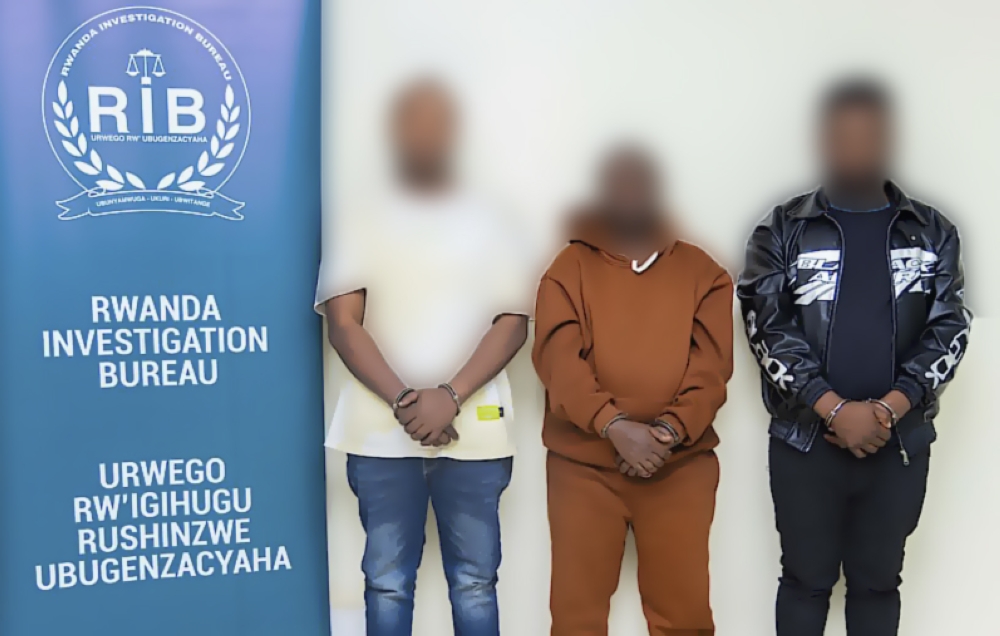 Three suspects were arrested by the Rwanda Investigation Bureau for orchestrating a fraud scheme targeting multiple fuel stations across the country, stealing over Rwf 17 million in total. Courtesy