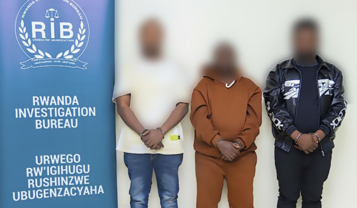 Three suspects were arrested by the Rwanda Investigation Bureau for orchestrating a fraud scheme targeting multiple fuel stations across the country, stealing over Rwf 17 million in total. Courtesy