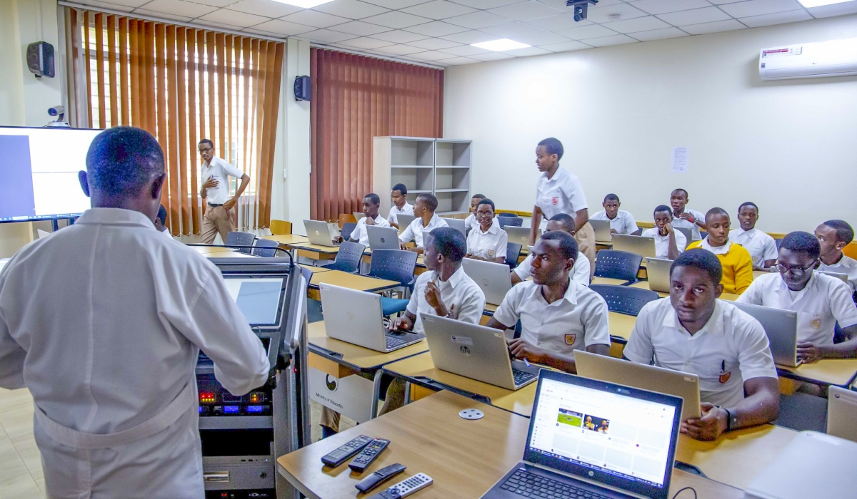 Students during a class in computer Lab at St Andre Nyamirambo in Kigali. Photo by Craish BAHIZI