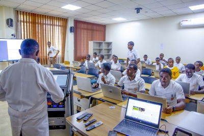 Students during a class in computer Lab at St Andre Nyamirambo in Kigali. Photo by Craish BAHIZI