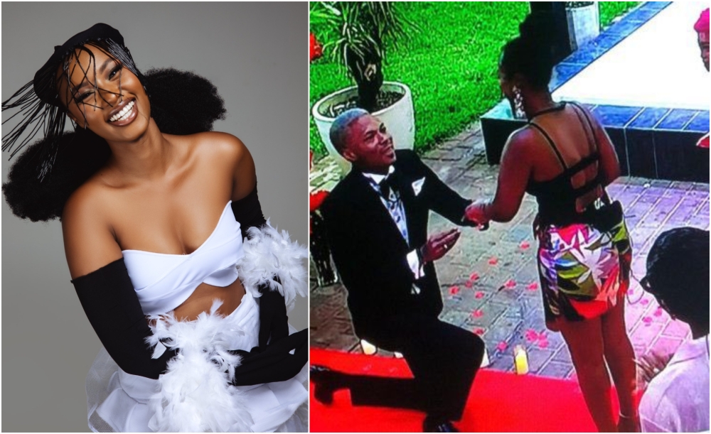 France Mpundu got engaged to her fiance Moctar after just a month dating in South Africa where they are competing at The Secret Story Africa-courtesy