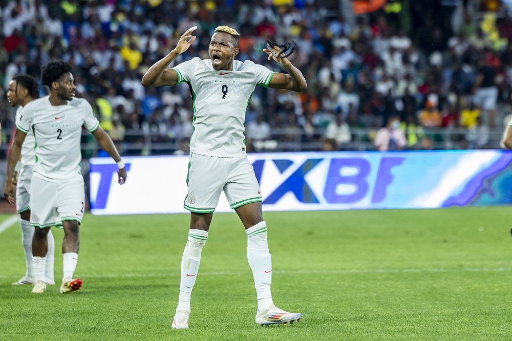 Striker Victor Osimhen will be hoping to propel Nigeria to the final qualifying round of the World Cup 2026 when they take on DR Congo on Sunday in Rabat, Morocco-Photo by Olivier Mugwiza.