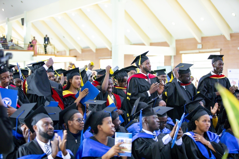 The Adventist University of Central Africa graduates during the universitty&#039;s 31st graduation ceremony in Masoro, Gasabo District on Sunday, November 16. All photos by Emmanuel Dushimimana