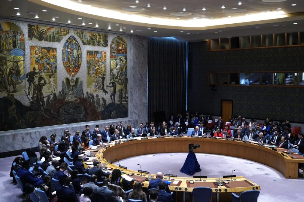 Chinese Foreign Minister Wang Yi, also a member of the Political Bureau of the Communist Party of China Central Committee, chairs the UN Security Council&#039;s high-level meeting on "Practicing multilateralism, reforming and improving global governance" at the UN headquarters in New York on Feb. 18, 2025. (Xinhua/Wu Xiaoling)