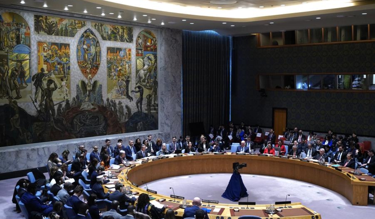 Chinese Foreign Minister Wang Yi, also a member of the Political Bureau of the Communist Party of China Central Committee, chairs the UN Security Council&#039;s high-level meeting on "Practicing multilateralism, reforming and improving global governance" at the UN headquarters in New York on Feb. 18, 2025. (Xinhua/Wu Xiaoling)