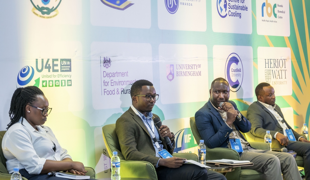 Panelists engage in a discussion at the opening of the Vaccine Cold-Chain Symposium in Kigali on Monday, November 17. COURTESY