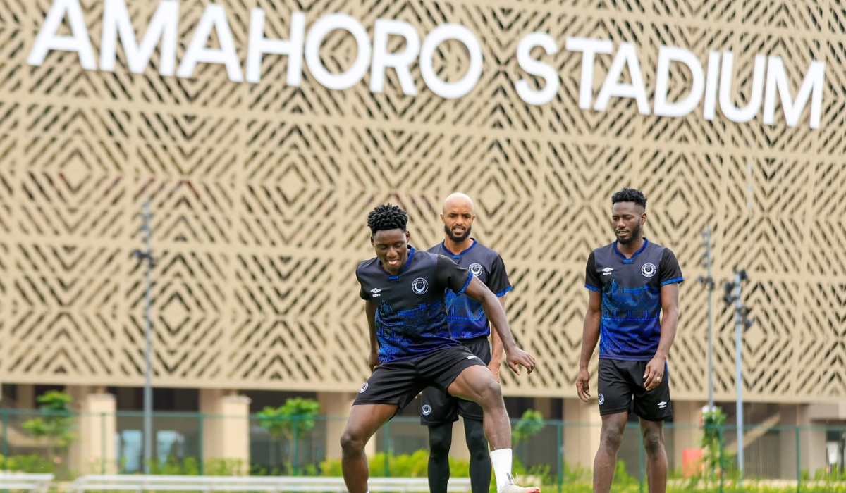 Sudanese giants Al-Merreikh players during a training session