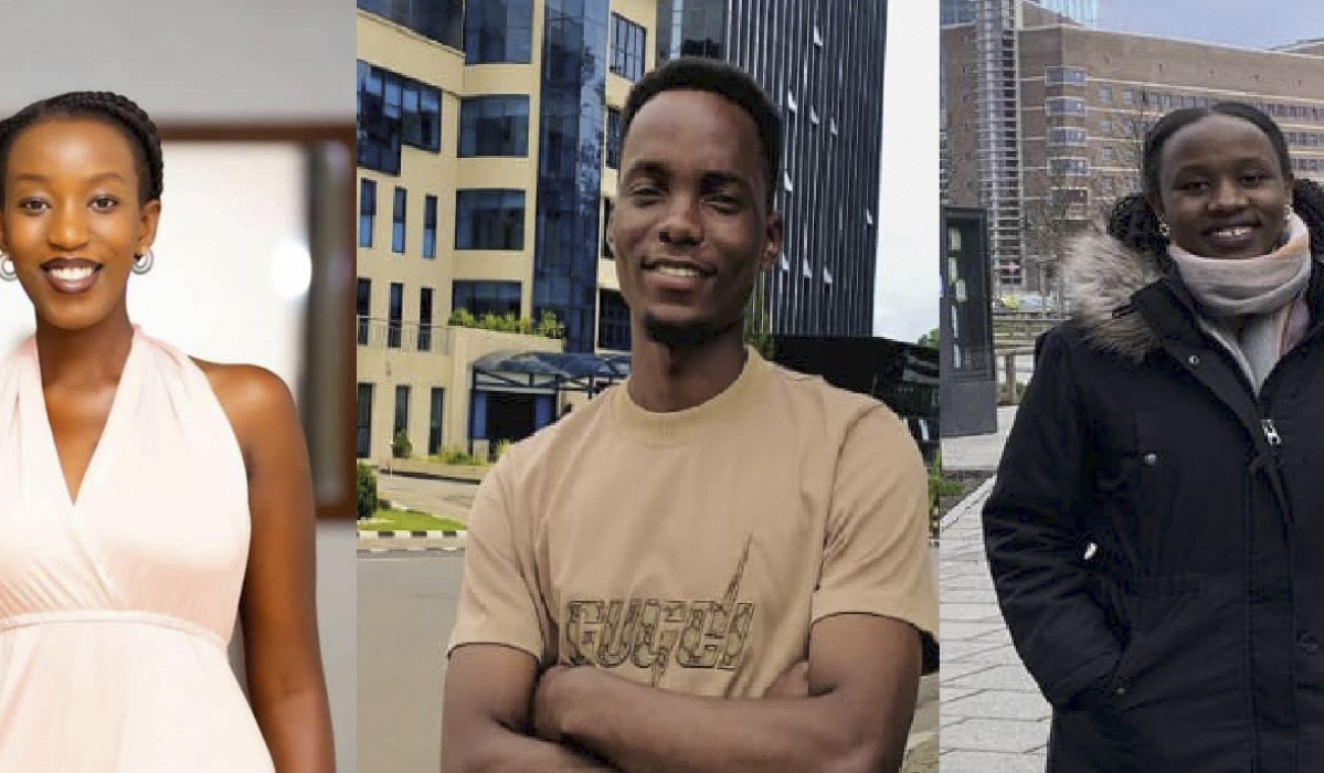 Bright Kamuzinzi, a graduate from Mount Kenya University, Alfredo Mufano Ferrari, a French teacher at Action College, and Esther Tuyishimire, Rwandan student in Germany