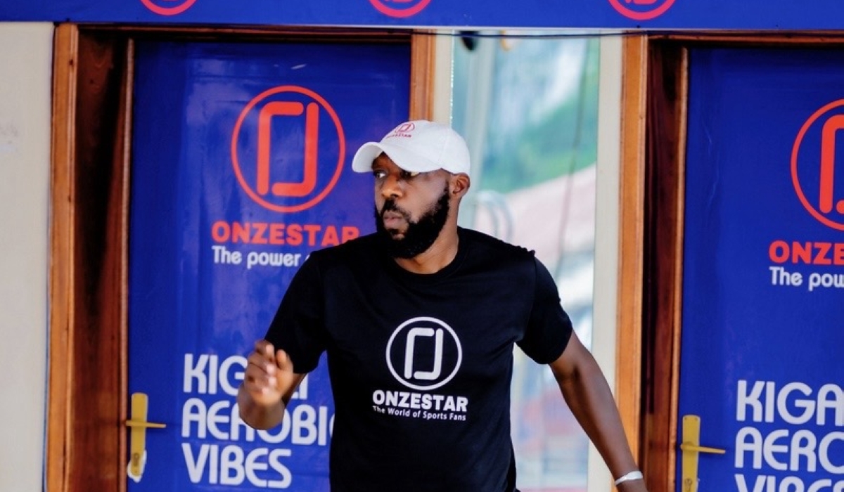 Rwandan fitness instructor Phocas Kagorora is aiming to set a new African record for step aerobics by completing 11 uninterrupted hours of activity-courtesy