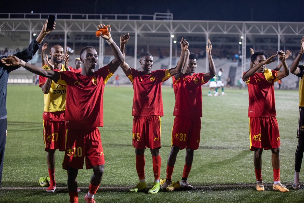 Al-Merreikh players thank their fans for their support on club&#039;s  Rwanda Premier League debut match against Kiyovu on Monday, November 24. Photo by Craish Bahizi