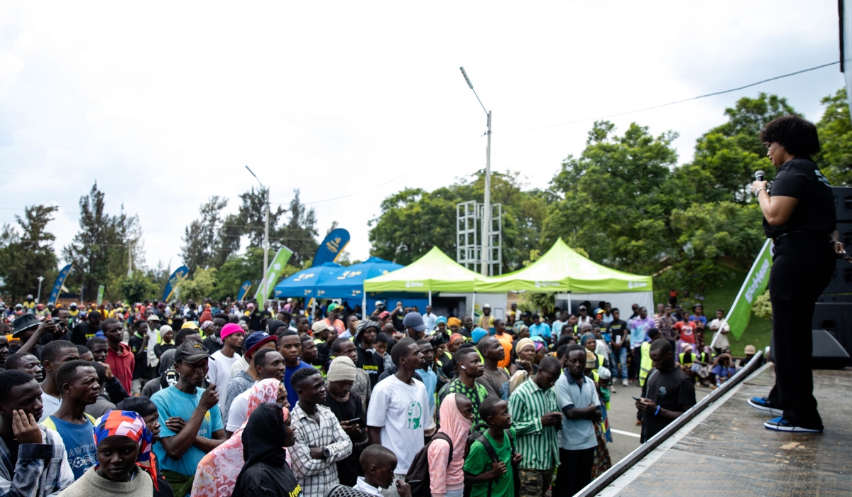 Mobile Money Rwanda Limited (MoMo Rwanda), in partnership with the Rwanda Social Security Board (RSSB), launched the “Iremere Ejo Heza” campaign on November 25. Photo by Dan Gatsinzi.