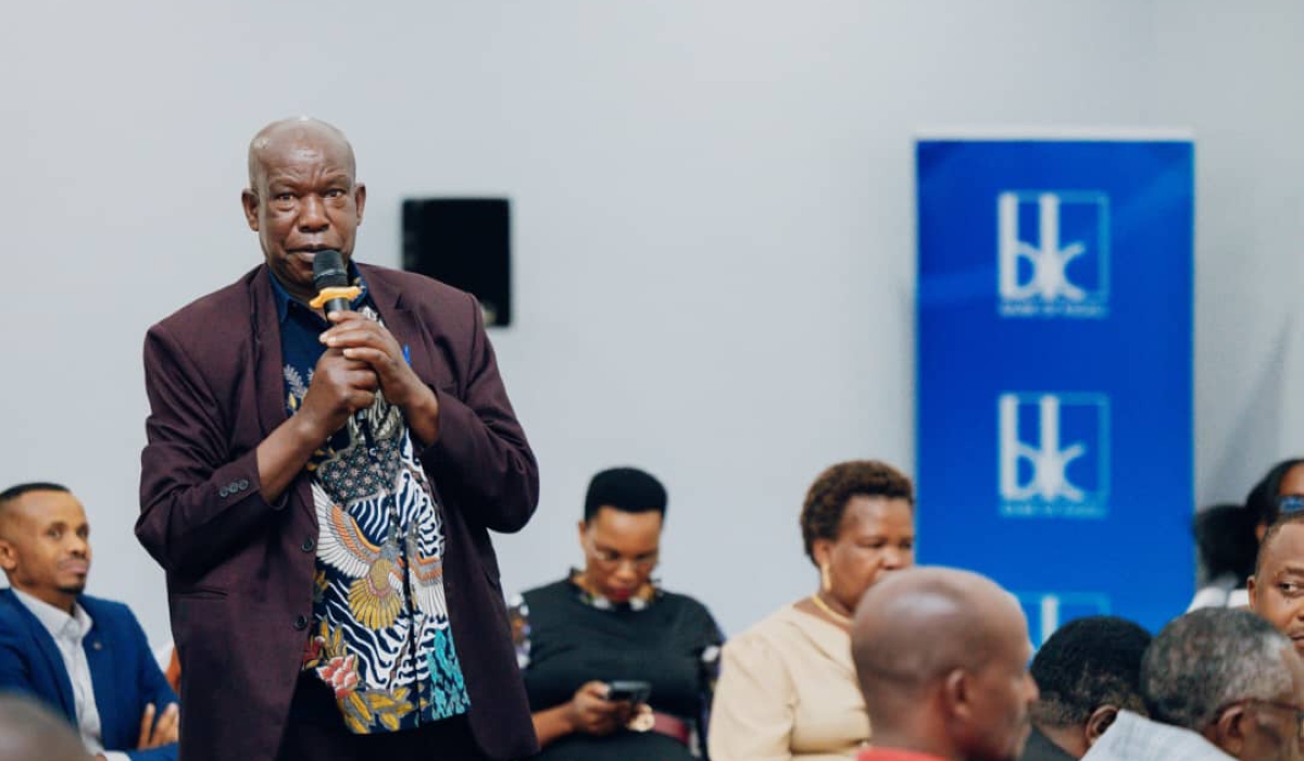 Elias Uzabakiriho, a farmer and livestock breeder from Nyamagabe District and a professional seed multiplier, has been supported by Bank of Kigali since 2007. Courtesy