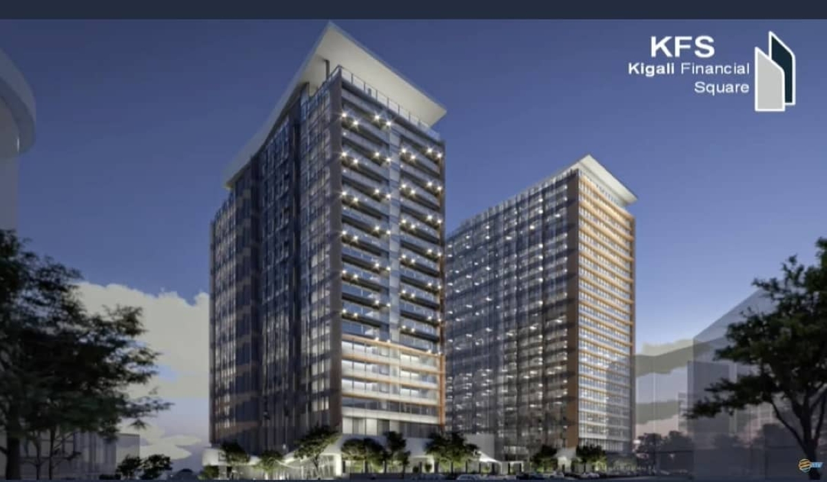 An artistic impression of the Kigali Financial Towers currently under construction.