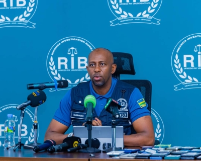 Murangira speaks during the press conference on Monday. Photo by RIB media.