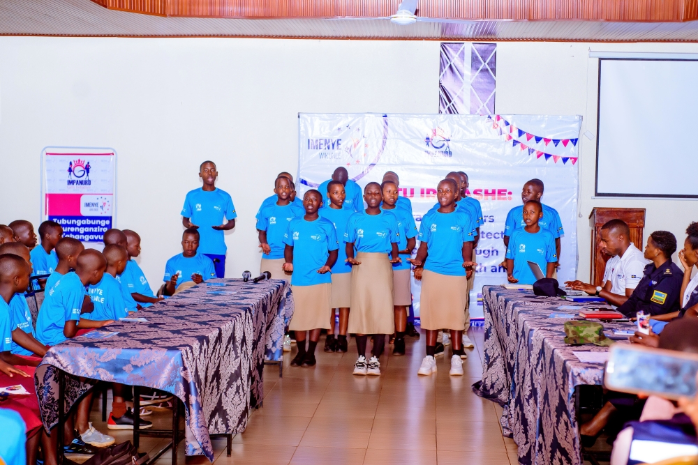 Students perform during the Imenye Wikunde (Know Yourself, Love Yourself) project event in Kirehe District on November 30. Courtesy