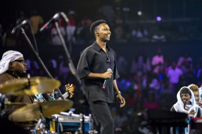 Israel Mbonyi will debut New Year Concerts in Rubavu with the first edition scheduled for January 1, 2026, at Nengo Stadium. Photo by Olivier Mugwiza