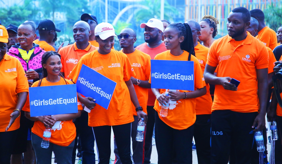 Participants taking part in Car Free Day activities in Kigali in December 2022, an event that also served to promote the 16 Days of Activism against Gender-Based Violence. Photo by Craish Bahizi