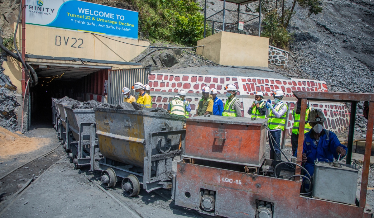 Expected by 2027, the plant will be able to process 60 tonnes of tungsten ore per hour. Nyakabingo covers a 1,600-hectare mining concession. Photo by Craish Bahizi