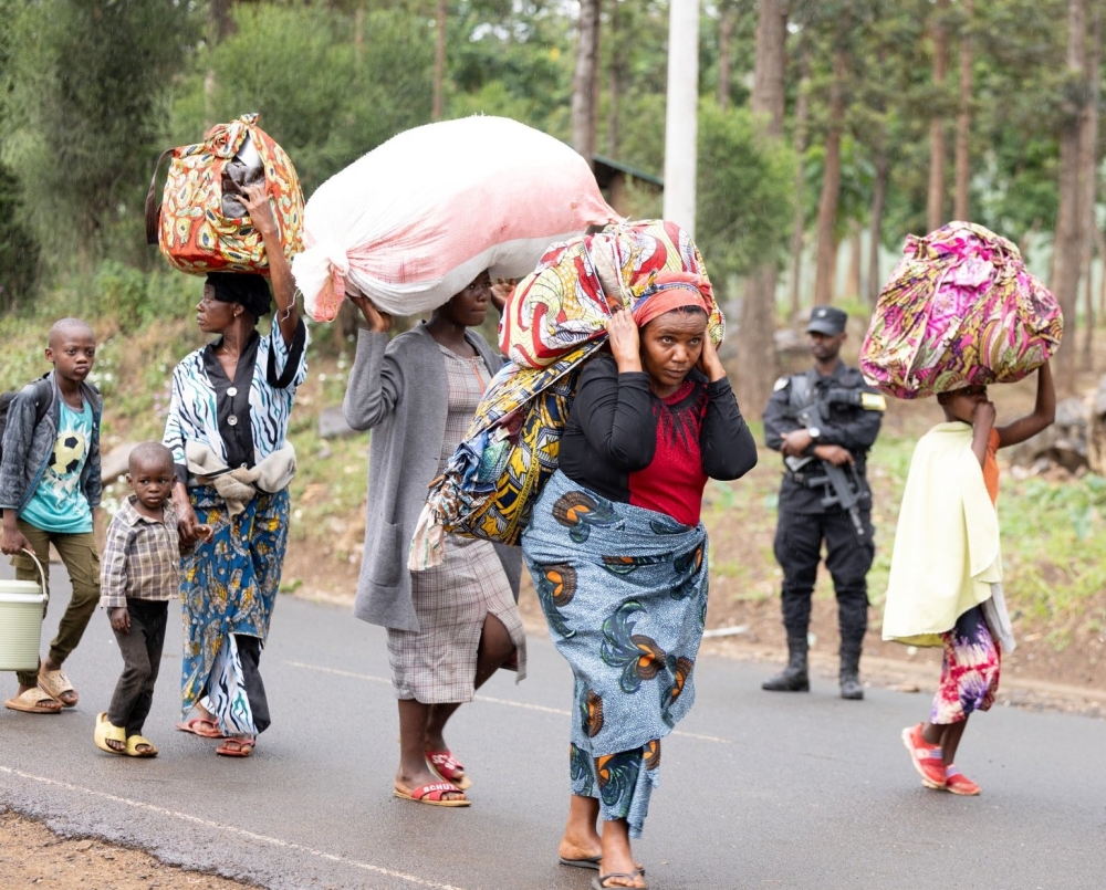Over 754 Congolese refugees fled intense fighting between the AFC/M23 movement and DR Congo government coalition forces in South Kivu Province on December 5. Courtesy 