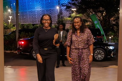 The First Lady joined thousands of fans at BK Arena to watch the award-winning singer perform live in Kigali.