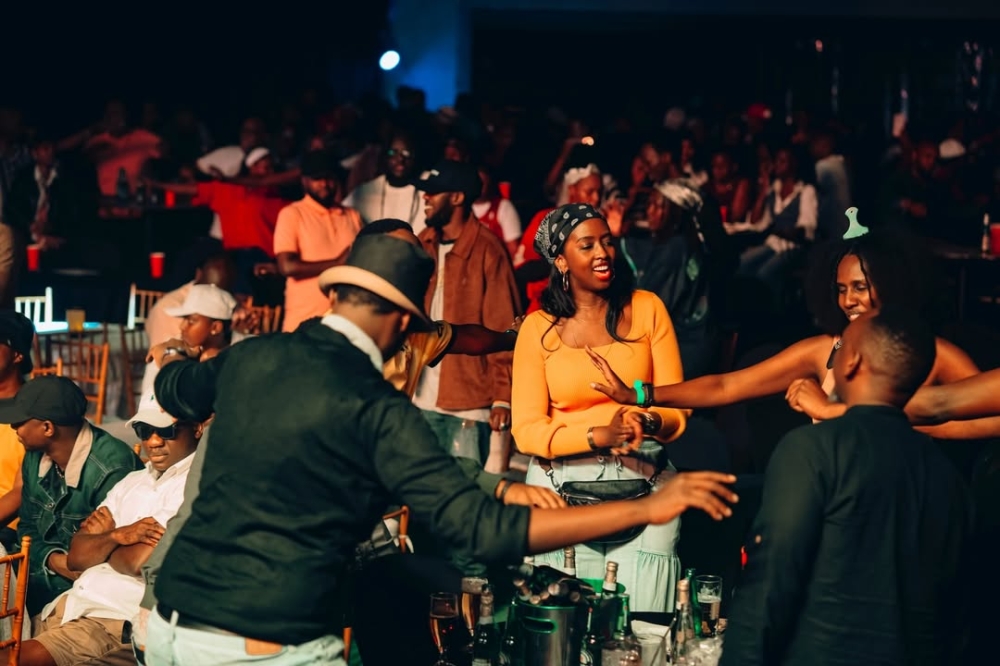 Cocert goers dance along as old school music took over at Kigali Universe complex. Photos courtesy