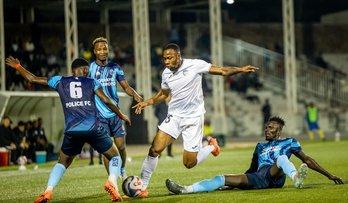 Police FC  and APR FC shared spoils after a goalless draw at Kigali Pele Stadium on Saturday. Photo by IGIHE