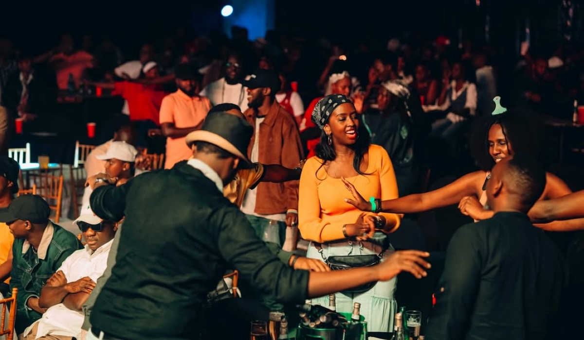 Cocert goers dance along as old school music took over at Kigali Universe complex. Photos courtesy