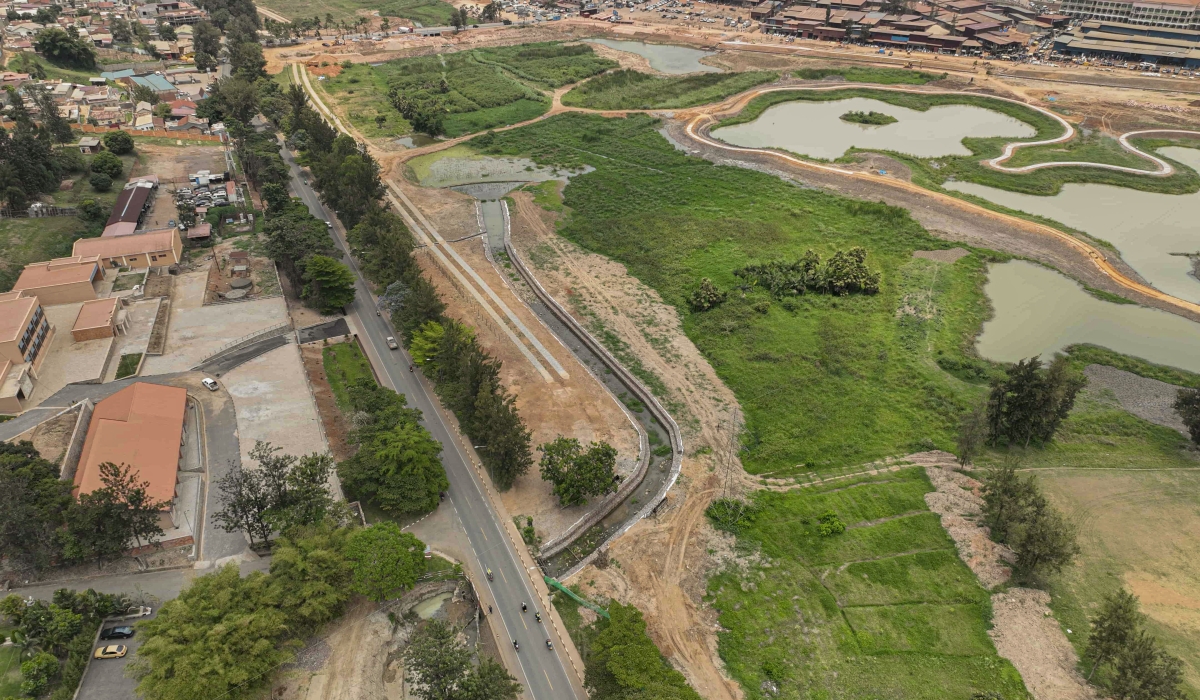 The ongoing Kigali Urban Wetlands Project aims to rehabilitate multiple wetlands, restoring hundreds of hectares of natural landscapes and integrating green spaces, lakes, and pedestrian paths across the city