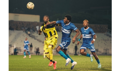 Al Hilal beat Mukura VS 2-1 on Monday at Kigali Pele Stadium. Photo courtesy